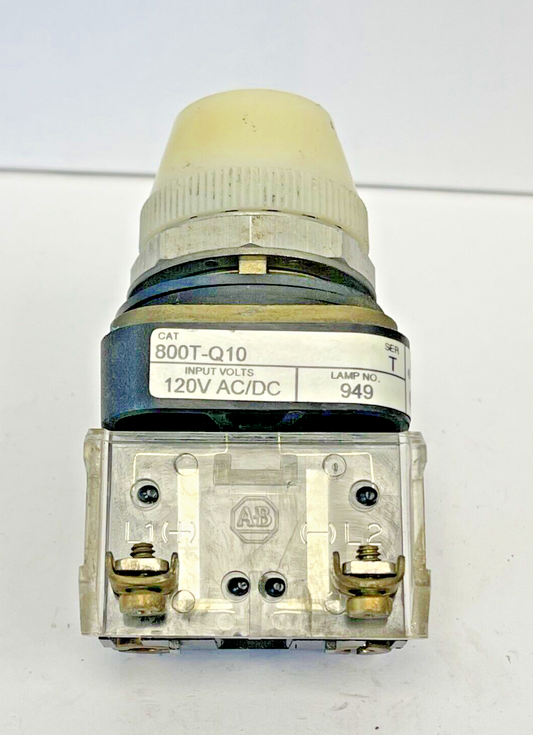 ALLEN-BRADLEY - 800T-Q10 - SERIES T - PILOT - WHITE - LIGHT UNIT - 120V