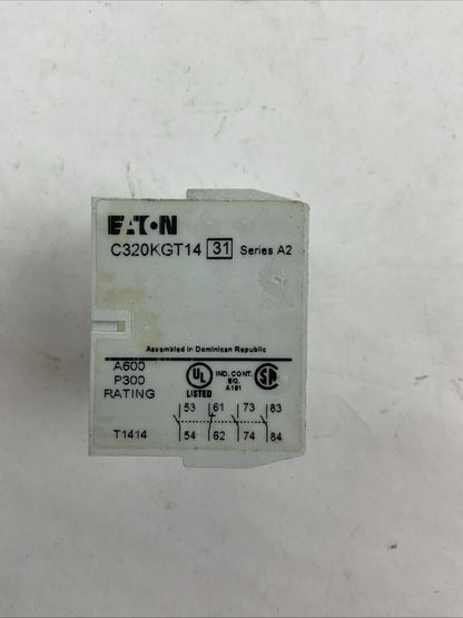 EATON C320KGT14 AUXILIARY CONTACT SER A2 FREEDOM SERIES TOP MTD