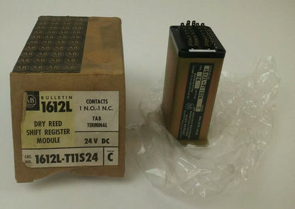 ALLEN BRADLEY, 1612L-T11S24, SER. C, DRY REED SHIFT UNIT 24VDC 15VA, 150V AC/DC
