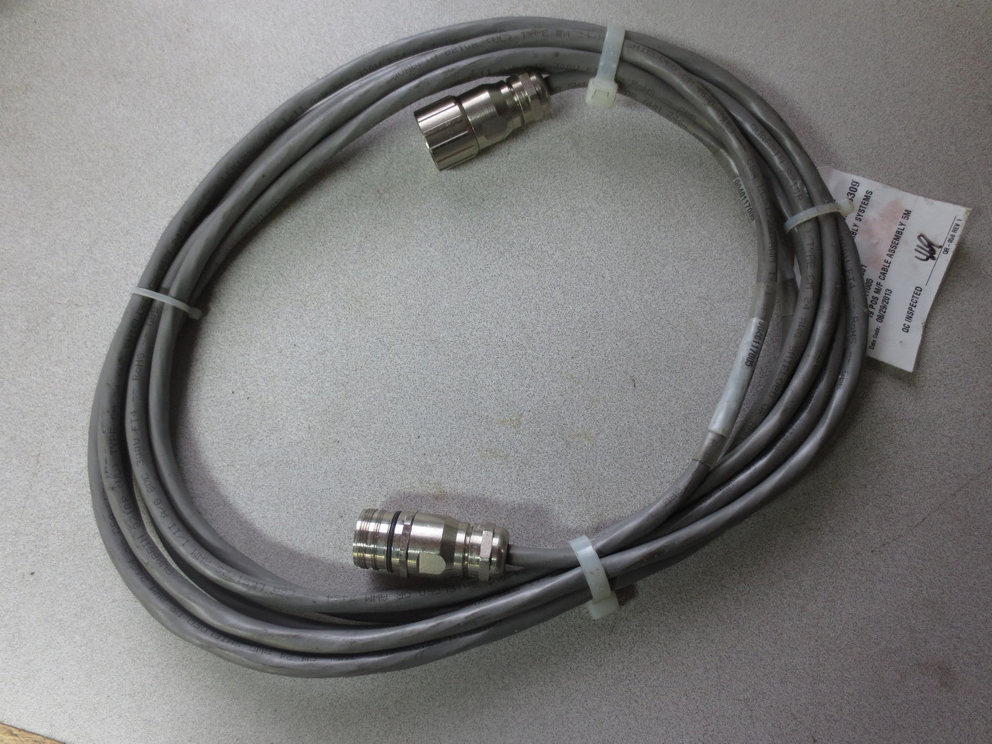 ATLAS COPCO 9040117005 19-POS M/F CABLE ASSEMBLY x 5M - by EMPIRE NEW SURPLUS