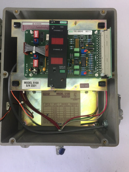 MSA MODEL 5100 MONITOR 110VAC 0.3A