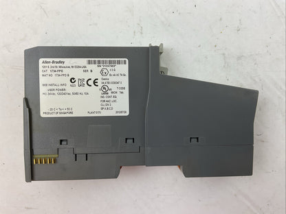 ALLEN BRADLEY 1734-FPD SER B FIELD POWER DISTRIBUTOR 24VDC 120/240VAC 1734-RTB