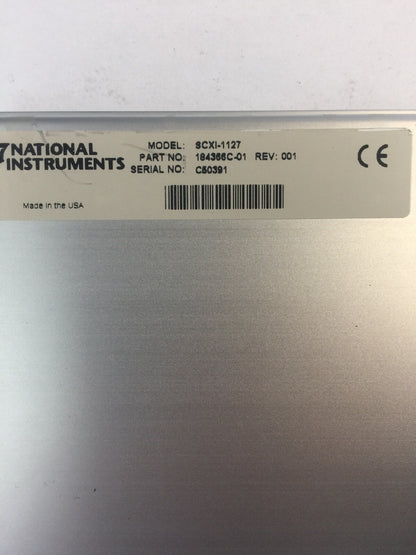 NATIONAL INSTRUMENTS SCXI-1127 32-CHANNEL RELAY MULTIPLEXER/MATRIX 250V/CAT REV