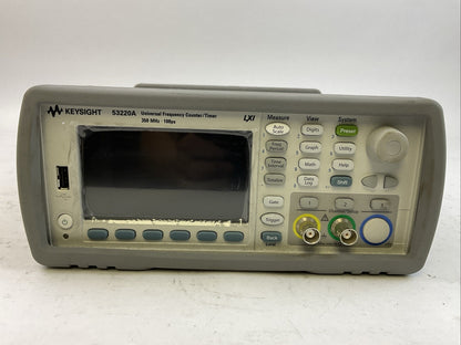 KEYSIGHT 53220A UNIVERSAL FREQUENCY COUNTER/TIMER 350 MHz 100ps 100-240VAC