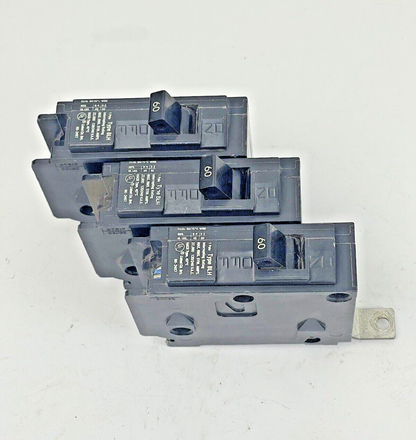 ITE *LOT OF 3* - B160H - CIRCUIT BREAKERS - 1 POLE, 60A, 240 VAC, 60Hz TYPE BLH