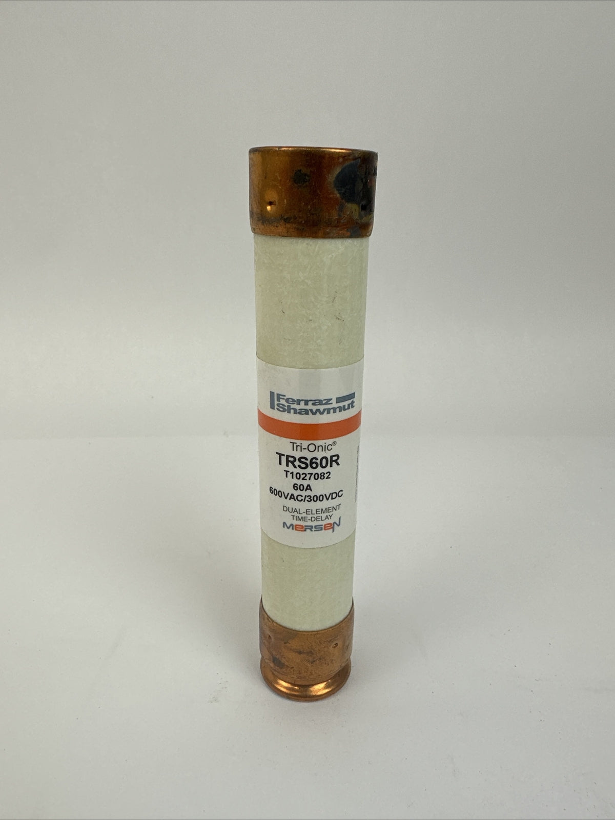 FERRAZ SHAWMUT TRS60R TRI-ONIC TIME DELAY DUAL ELEMENT FUSE 60AMP 600VAC 300VDC