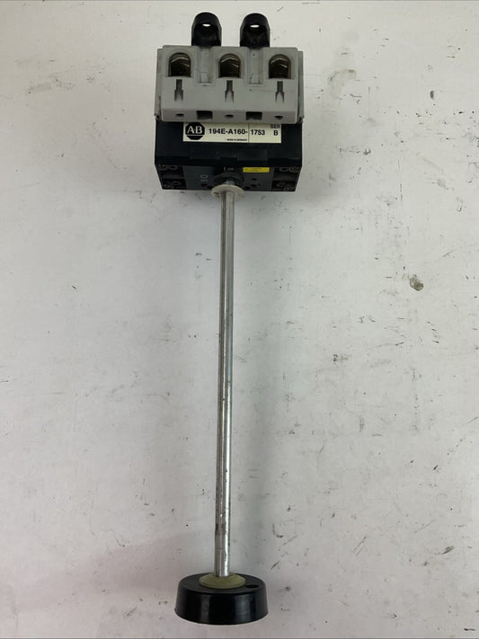 ALLEN BRADLEY 194E-A160-1753 LOAD SWITCH 3PH 60HP 600VAC 200A