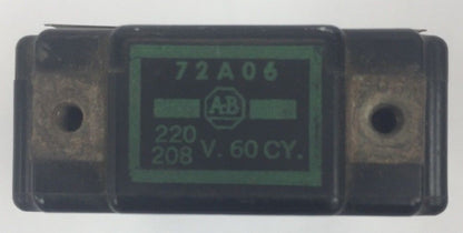 ALLEN BRADLEY 72A06 COIL 220/208V 60CY