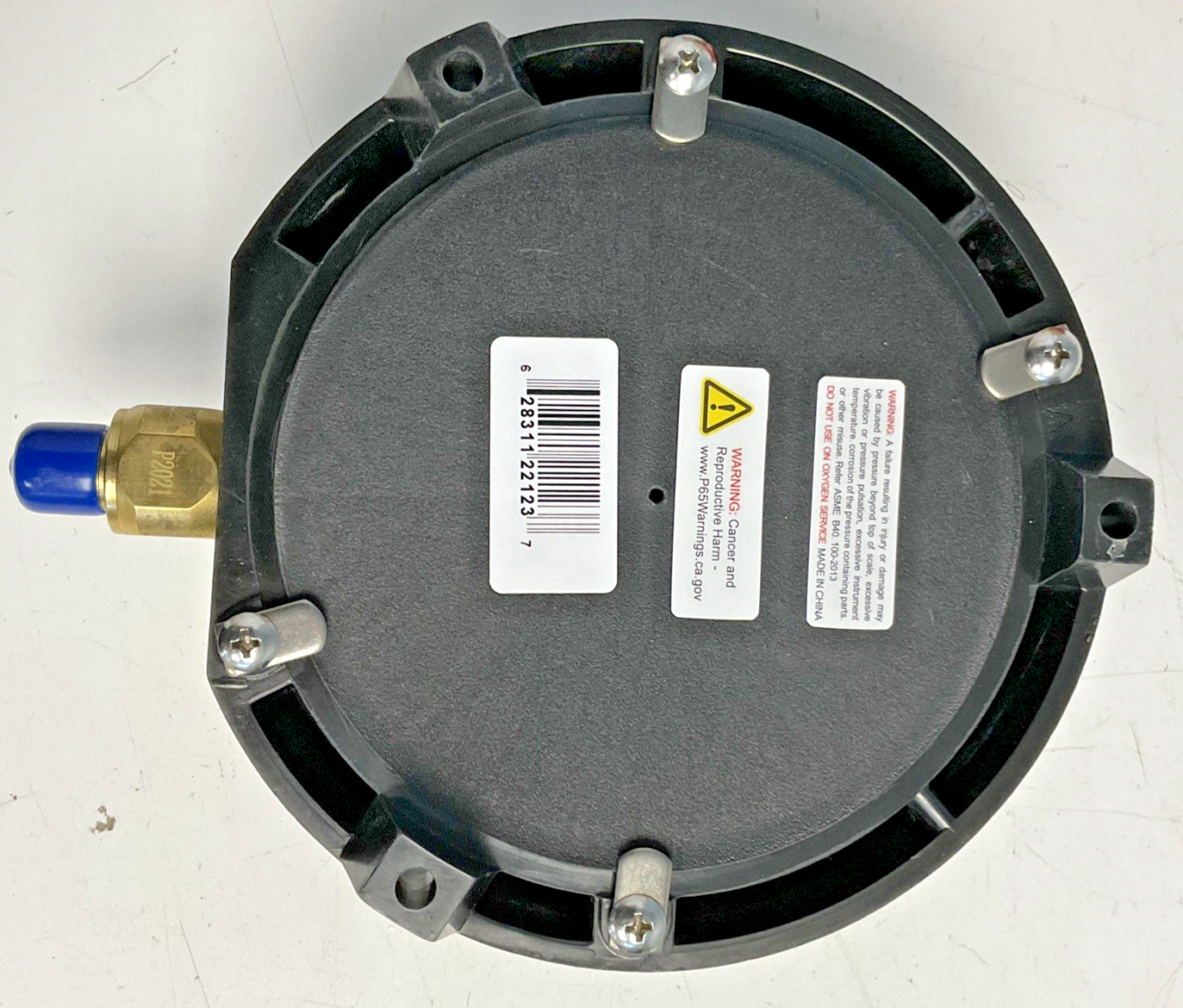 WINTERS PPC5080 PRESSURE GAUGE SS/BR 4.5 1/4"NPT BTM 30VAC/KPA