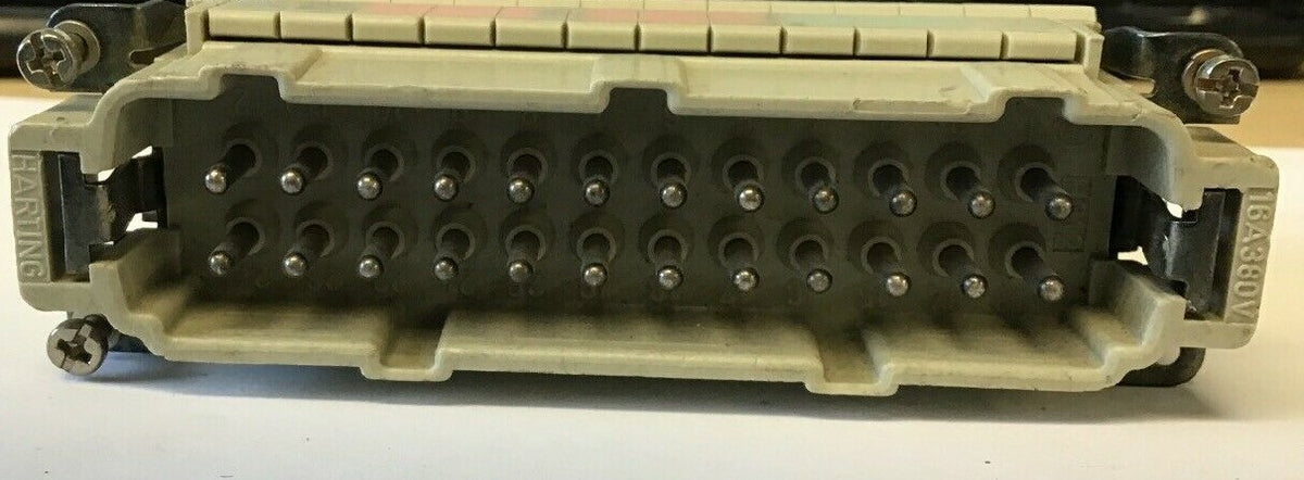 HARTING HS12 "MALE" 16A 380V / HAN E AV TERMINAL BLOCK CONNECTOR 600V