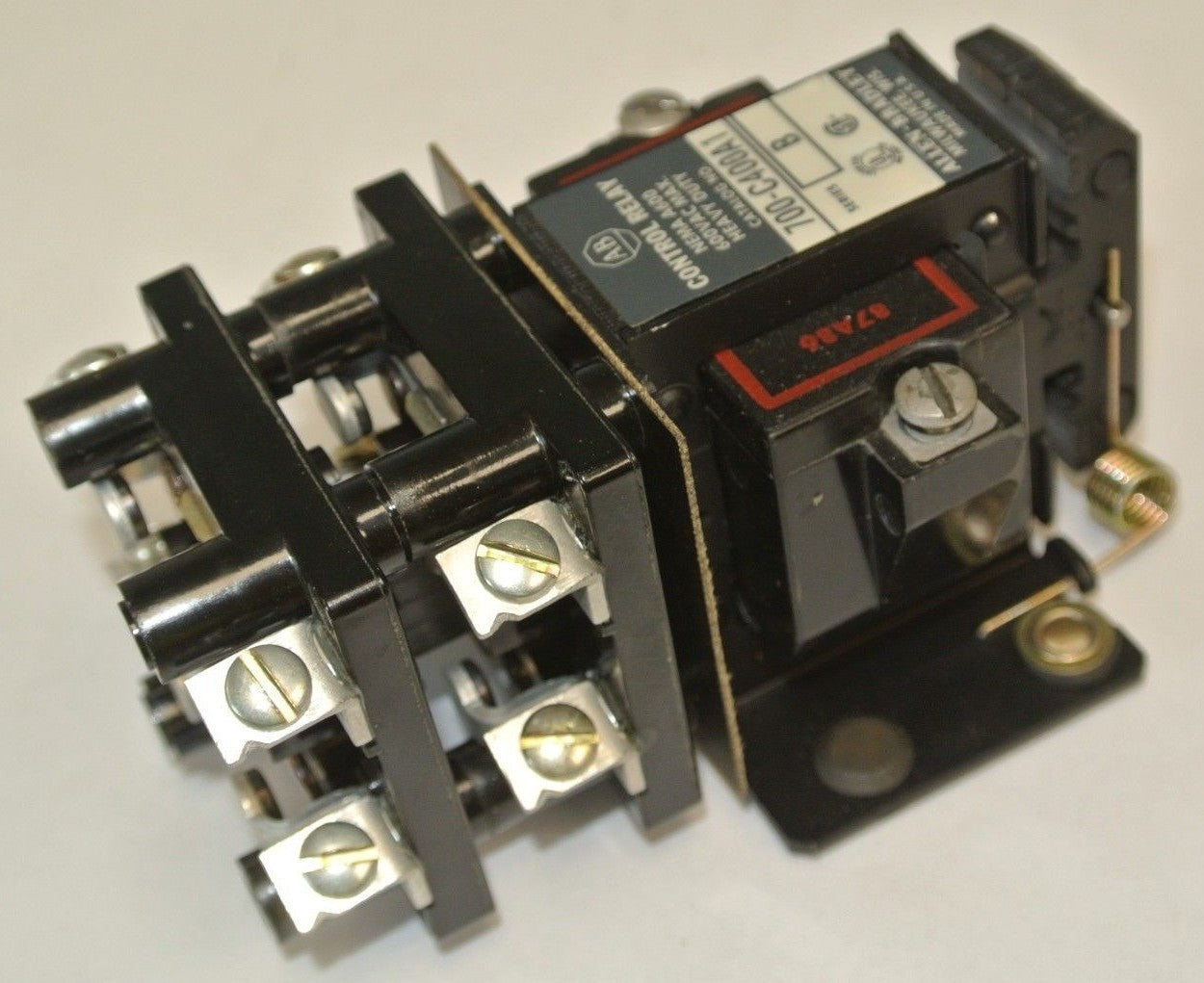 ALLEN-BRADLEY 700-C400A1 TYPE C AC RELAY / 110-120VAC / 4 N.O. / NEW SURPLUS