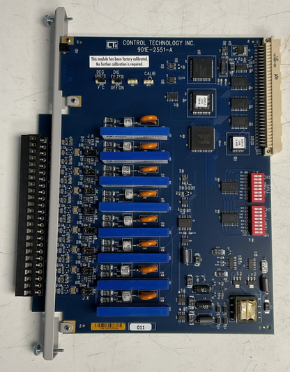 CONTROL TECHNOLOGY 2551-A 8CH INPUT REV.011 901E-2551-A
