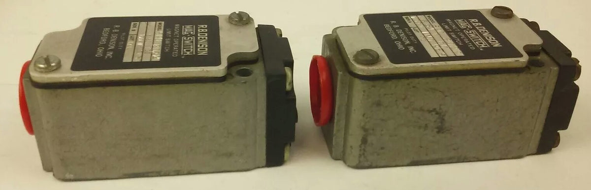 R.B.DENISON  SGO-8022 MAG OPERATED LIMIT SWITCH 6/60VDC, 100W.RES/IND, LOT OF 2