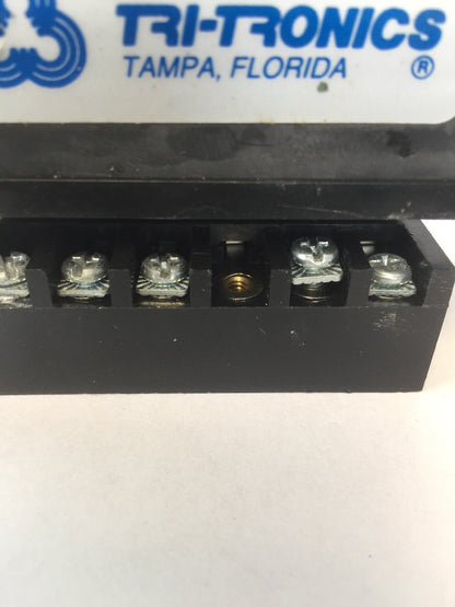 TRI-TRONICS SEPS-2 DC POWER SUPPLY WITH RELAY 5A@120VAC,RESISTIVE OR 24VDC-1/8HP