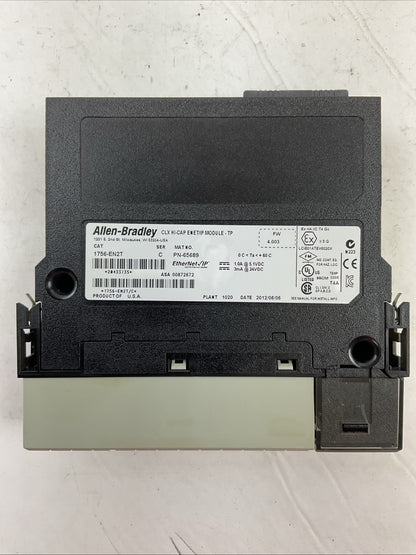 ALLEN BRADLEY 1756-EN2T SER C FW 4.003 CLX HI-CAP ENET/IP MODULE TP
