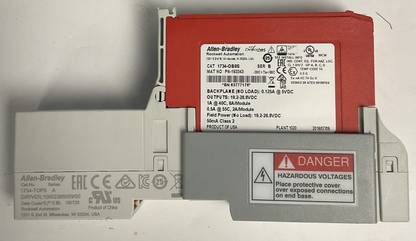 ALLEN BRADLEY 1734-OB8S OUTPUT MODULE SER.B 24VDC W/1734-TOPS SER.A