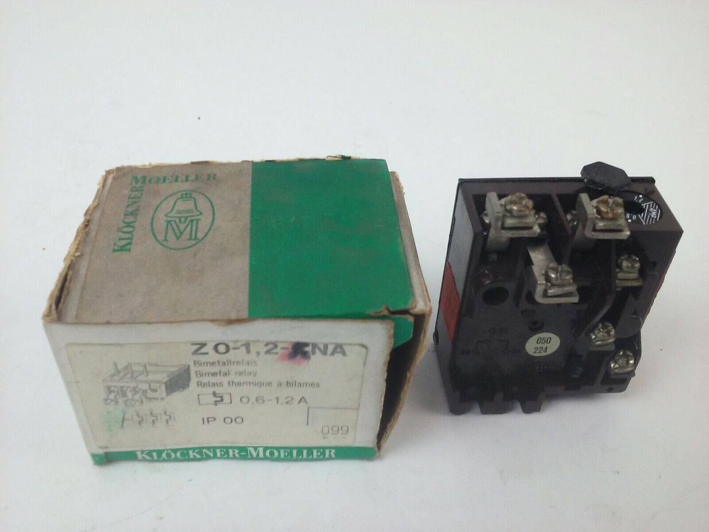 KLOCKNER MOELLER Z0-1,2-KNA OVERLOAD RELAY 600V 4A Z012-KNA, Z0-1,2-CNA ?