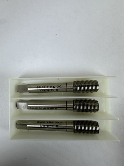 BALAX 14432-000 H12 9/16-18 Thread Forming Tap Lot of 6