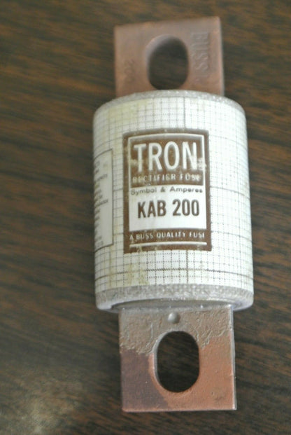BOX of 5 / BUSSMANN / TRON KAB200 RECTIFIER FUSE / 250V / 200A / NEW SURPLUS