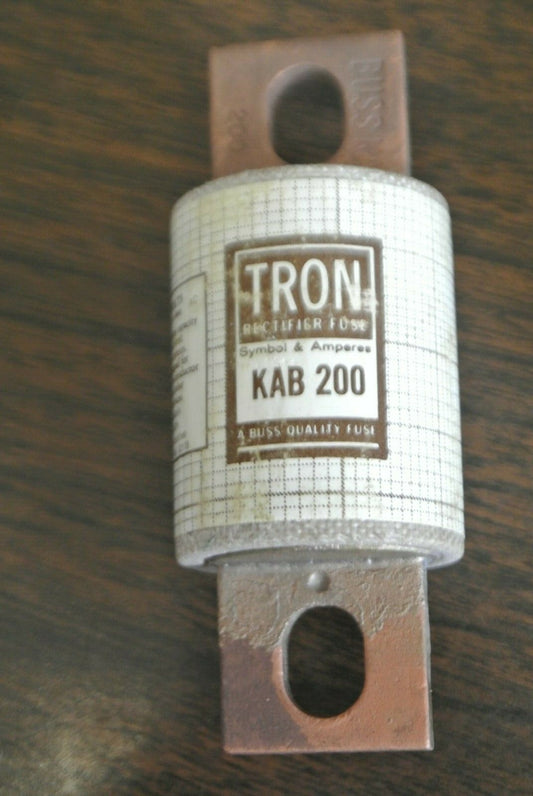 BOX of 5 / BUSSMANN / TRON KAB200 RECTIFIER FUSE / 250V / 200A / NEW SURPLUS