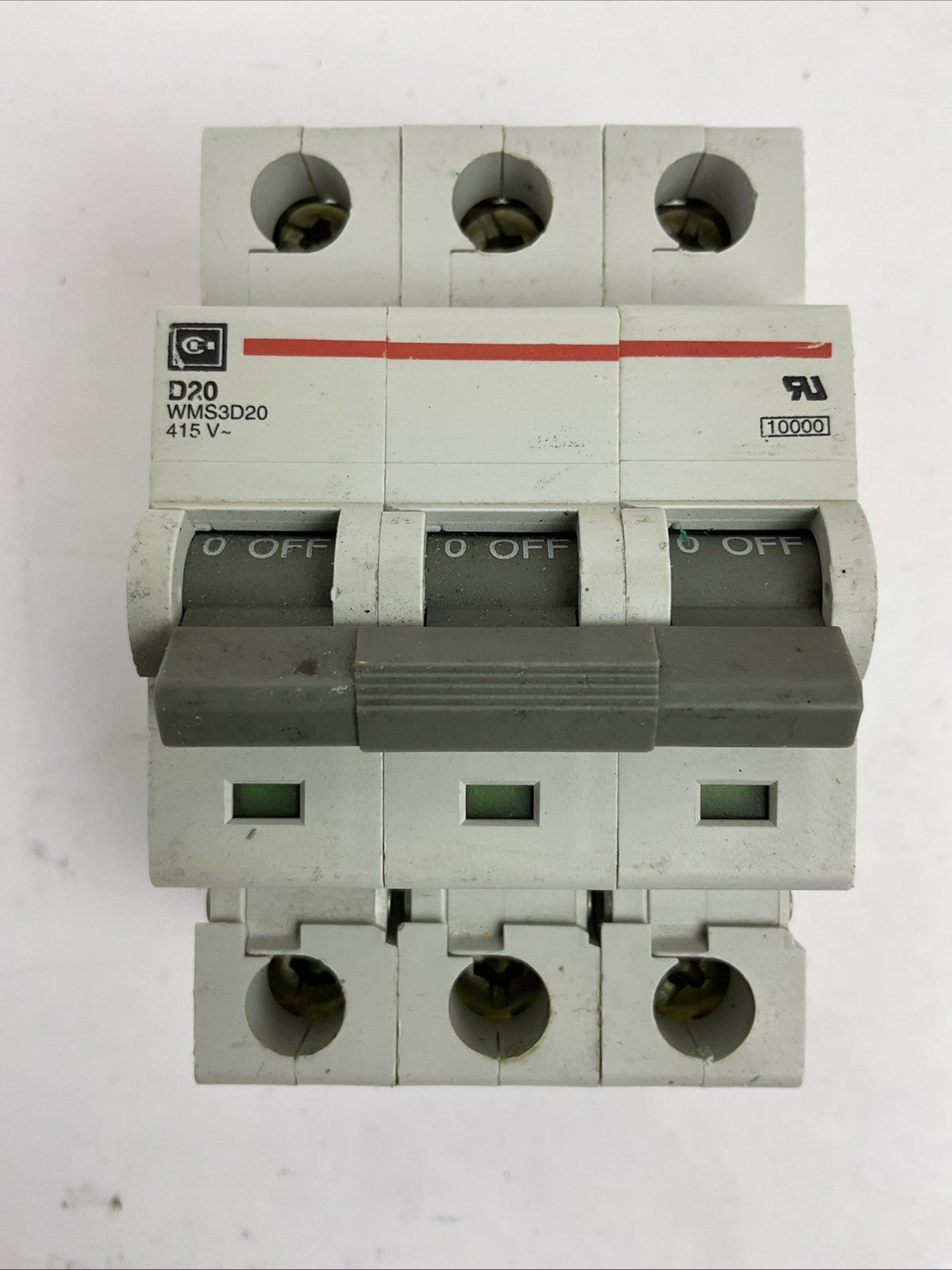CUTLER HAMMER WMS3D20 CIRCUIT BREAKER 20A 3POLE 415VAC