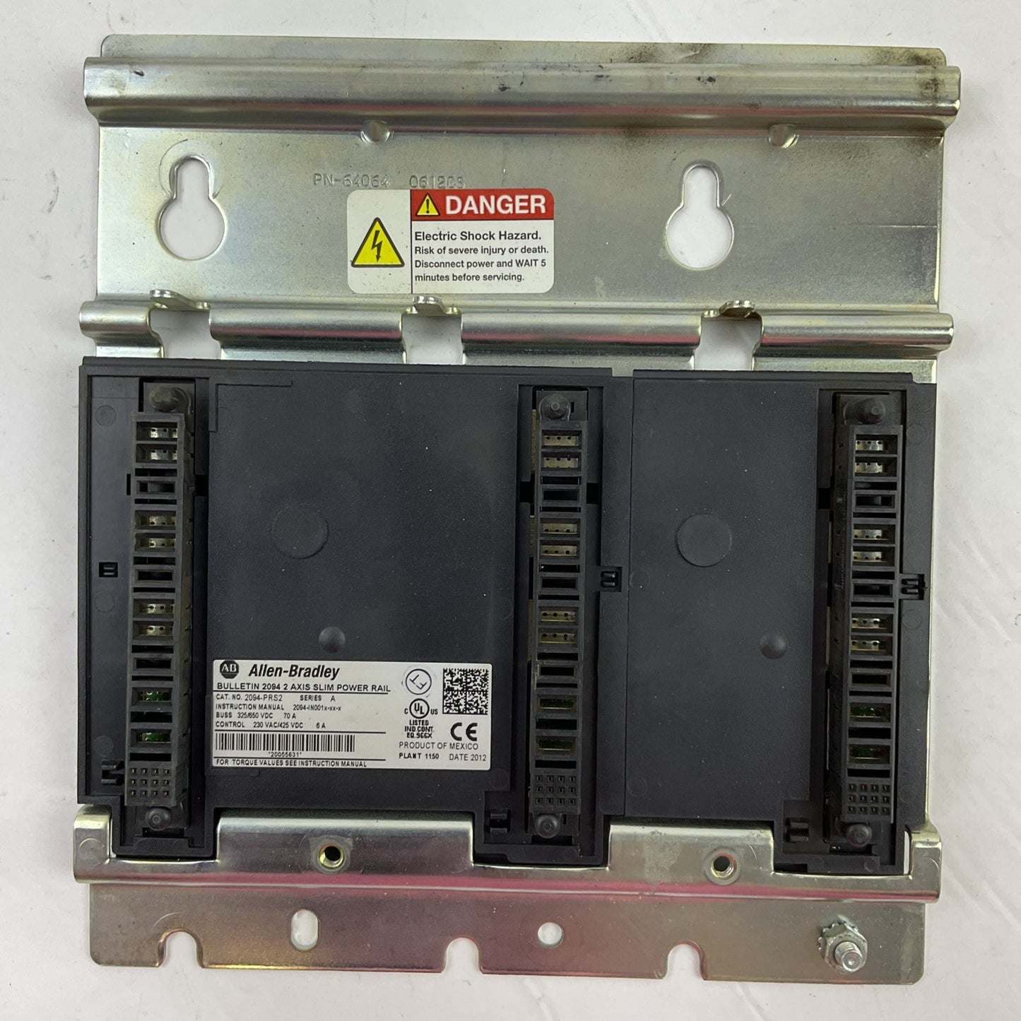 ALLEN BRADLEY 2094-PRS2 SER A 2 AXIS SLIM POWER RAIL 230VAC 425VDC 6A