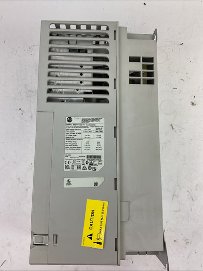 ALLEN BRADLEY 20G11 N D 011 AA0NNNNN SER A FIRMWARE 14.005 AC DRIVE 7.5HP