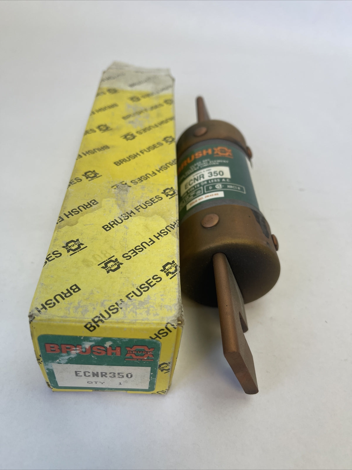 BRUSH ECNR350 TIME DELAY DUAL ELEMENT CLASS RK5 FUSE 350AMP 250VAC CURRENT LIMIT
