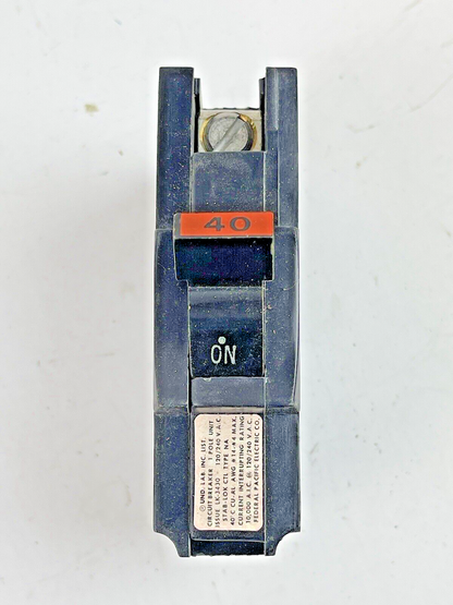 FEDERAL PACIFIC *BOX OF 9* STAB-LOK 40A, 1 POLE CIRCUIT BREAKERS