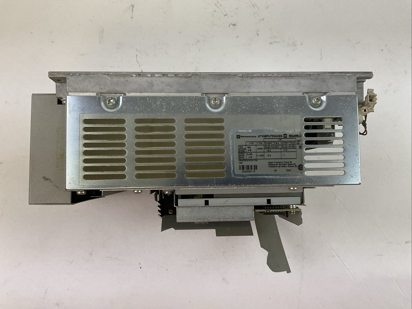 TELEMECANIQUE ATV58PU72N4XZS AC DRIVE 460V V5.3