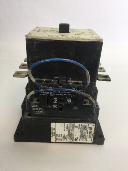 SQUARE D 8502 PG3.00 CONTACTOR 600VAC 100A 60HP 3 POLE 3 PHASE