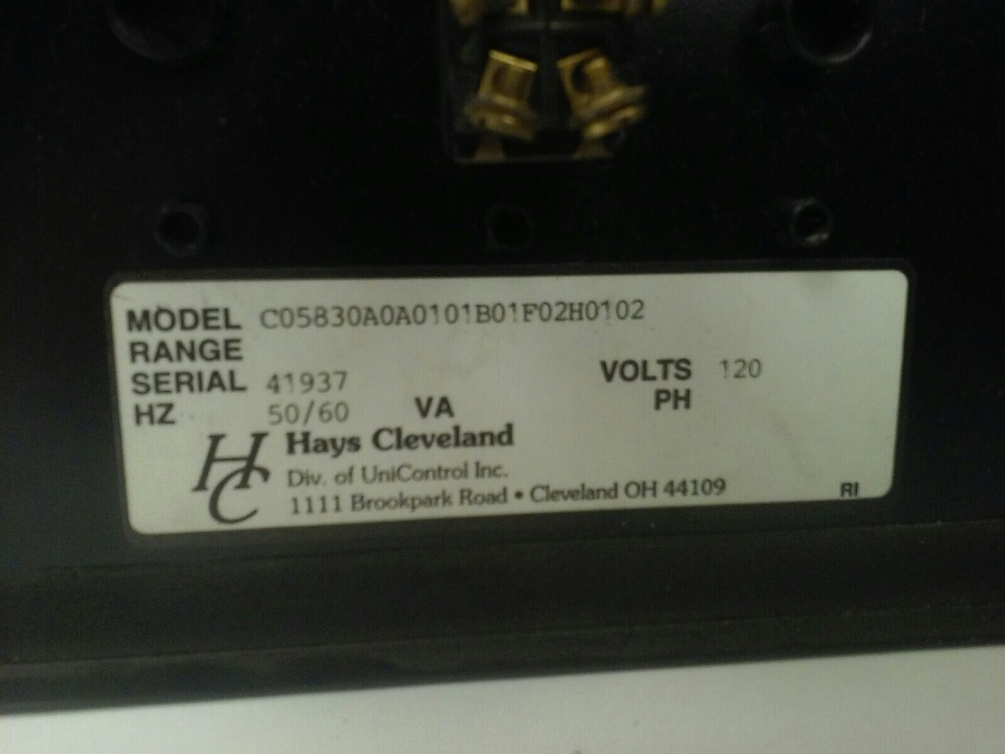 HAYES CLEVELAND COMPACT MICRO-IV 5830 120V 50/60HZ BOILER CONTROL SYSTEM