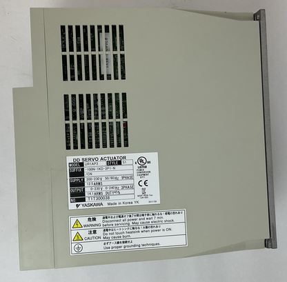 YASKAWA UR1AP3-100N-1KD-2P1-N/CN  DD SERVO ACTUATOR 230V 240HZ