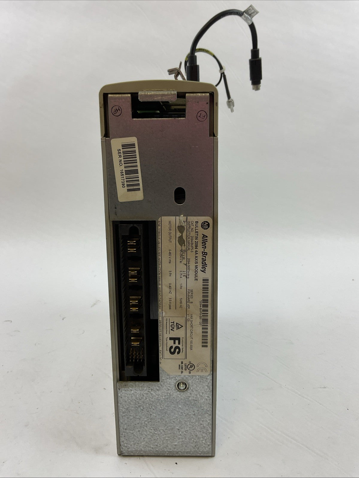 ALLEN BRADLEY 2094-BMP5-S SER B KINETIX 6000 AXIS MODULE FIRMWARE VER 1.120