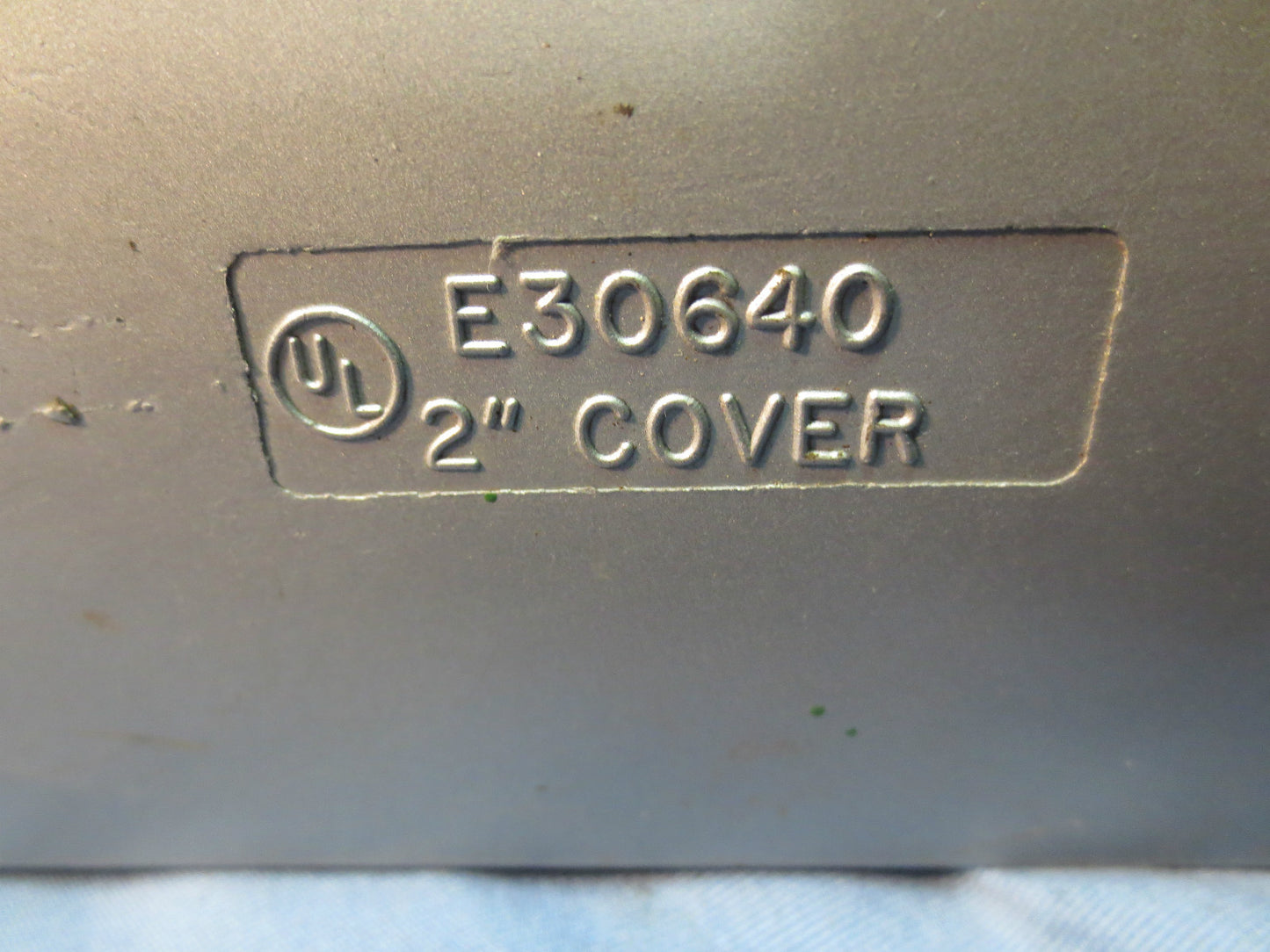 RED DOT LB 2" 2-INCH CONDUIT BODY w/ E30640 COVER - w/ NUT & WASHERS SHOWN
