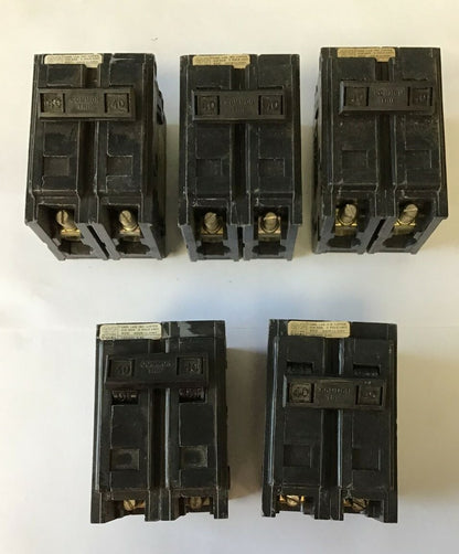WESTINGHOUSE QPHW2040 CIRCUIT BREAKER 120/240VAC 2POLE  QUICKLAG***LOTOF5***