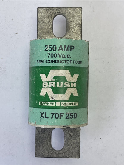 BRUSH XL70F250 SEMI-CONDUCTOR FUSE 250AMP 700VAC TYPE XL
