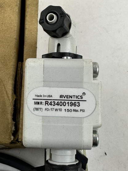 AVENTICS R434001963 SERIES 740 PNEUMATIC SOLENOID VALVE 120VAC 150 PSI AIR VALVE