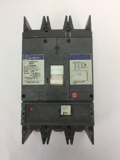 GE SGDA36AN0600 CIRCUIT BREAKER 600VAC 600A 3P SPECTRA RMS SGDA36A00060 TRIP