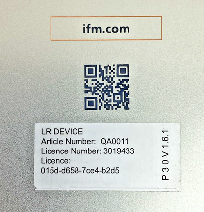 IFM QA0011  LR DEVICE LINECODER SOFTWARE  P30V1.6.1