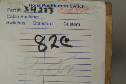 DRIVECON 4-BUTTON PENDANT PARTS / HOIST PUSHBUTTON SWITCH / NO BACK / COB82C ?