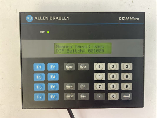 ALLEN BRADLEY 2707-M485P3 SER C REV B DTAM MICRO OPERATOR INTERFACE 18-30VDC