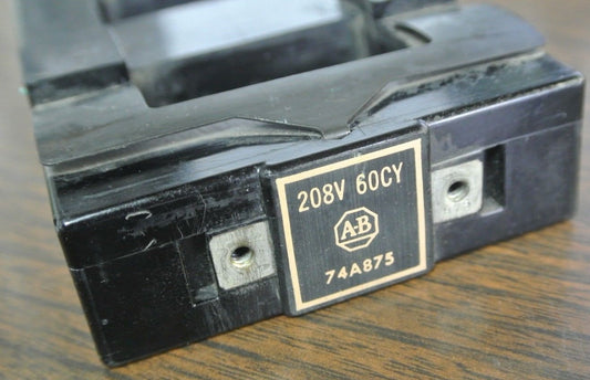 ALLEN-BRADLEY 74A875 STARTER / CONTACTOR COIL 208V 60Hz