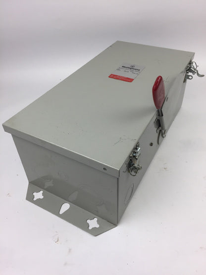 WESTINGHOUSE RGFN323N TYPE 3R RAINPROOF 100 AMP 240 VAC SAFETY SWITCH