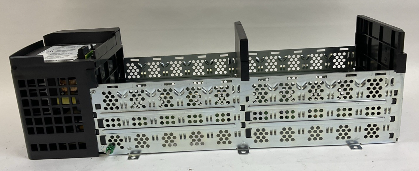ALLEN BRADLEY 1756-PA75/B POWER SUPPLY *NO COVER*W/ 1756-A10 10 SLOT RACK