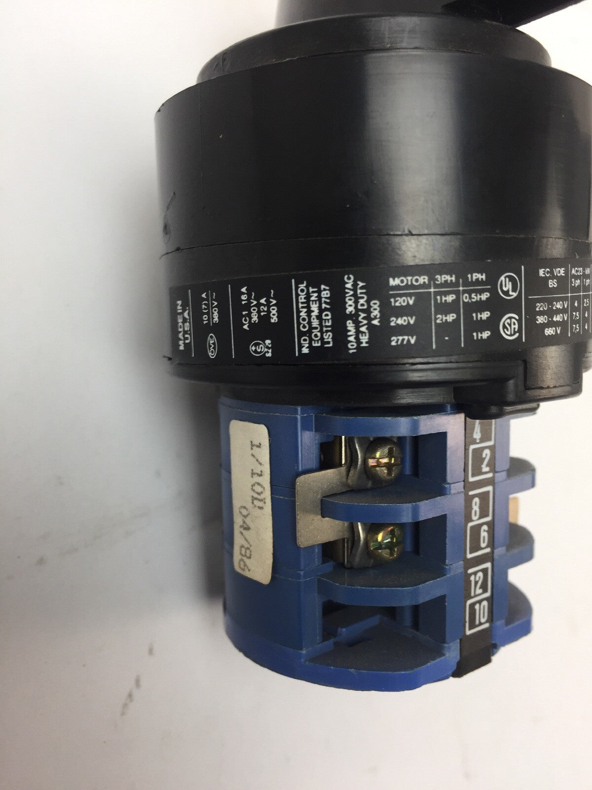 KRAUS & NAIMER C10B A243 ROTARY SWITCH