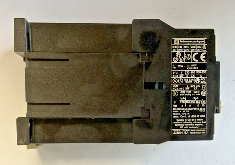 TELEMECANIQUE LP1 D18 10 CONTACTOR 32A 24VDC