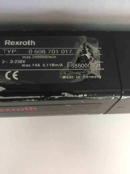REXROTH 0608701017 NUT RUNNER 0608720053 GEAR 0608801011 TIGHTENING SPINDLE