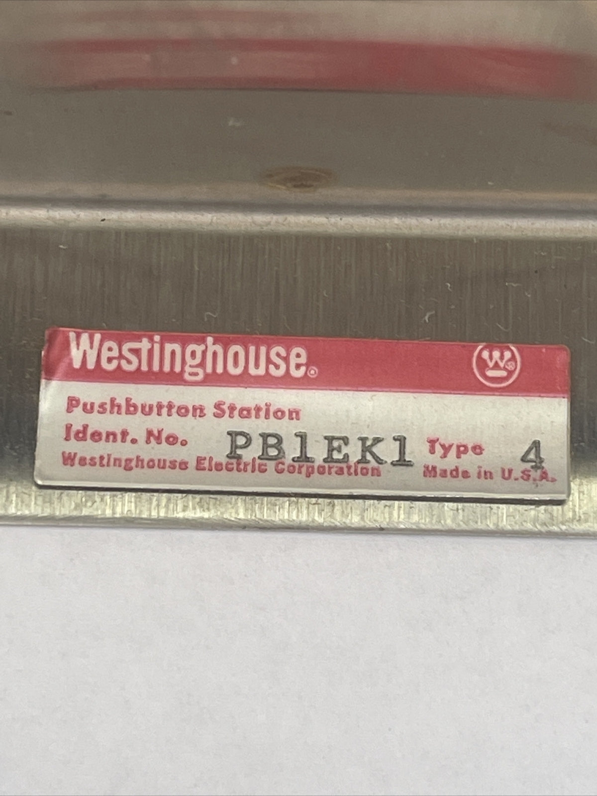 WESTINGHOUSE PB1EK1 HEAVY DUTY OIL-TITE PUSHBUTTON 1 UNIT ENCLOSURE NEMA 4