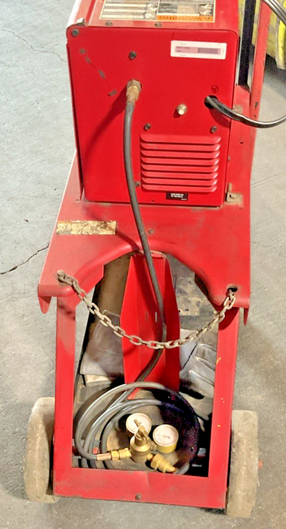 LINCOLN SP-135T MIG WELDER 90A 120V 25-135A W/GAUGES, GUN, HOSE, GLOVES , CLAMP